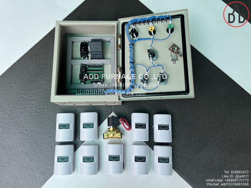 ควบคุมตรวจจับแก๊สรั่ว9จุด(โซลินอยด์วาล์ว)Yamataha-GLD-12 9Point Application With Gas Solenoid Valve(2)